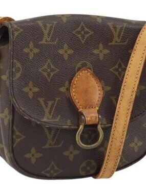 LOUIS VUITTON Monogram Saint Cloud PM Shoulder Bag M51244 LV Auth 166525